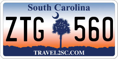 SC license plate ZTG560