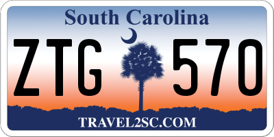 SC license plate ZTG570