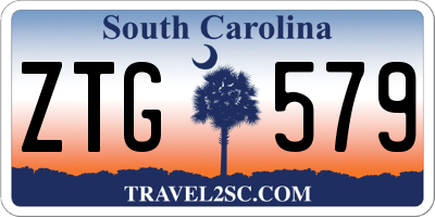 SC license plate ZTG579