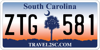 SC license plate ZTG581
