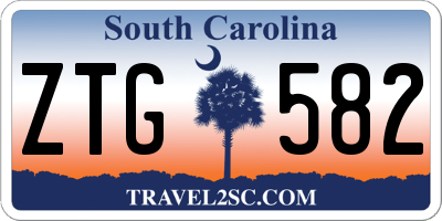 SC license plate ZTG582