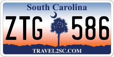 SC license plate ZTG586