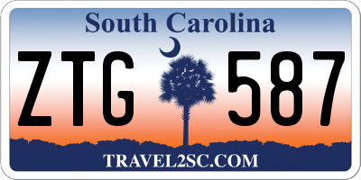 SC license plate ZTG587