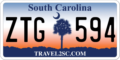 SC license plate ZTG594