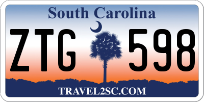 SC license plate ZTG598