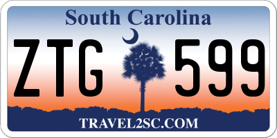 SC license plate ZTG599
