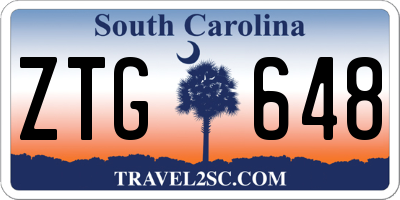 SC license plate ZTG648
