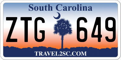 SC license plate ZTG649