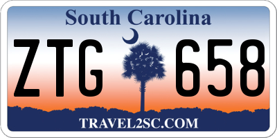 SC license plate ZTG658