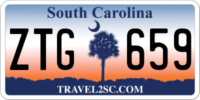 SC license plate ZTG659