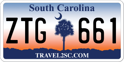 SC license plate ZTG661