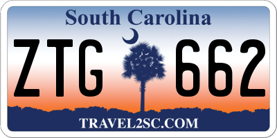 SC license plate ZTG662