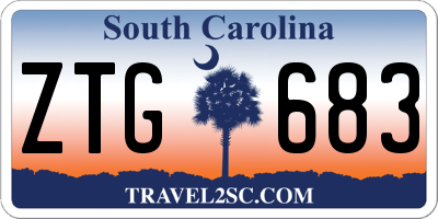 SC license plate ZTG683