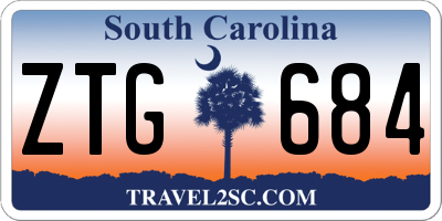 SC license plate ZTG684