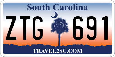 SC license plate ZTG691