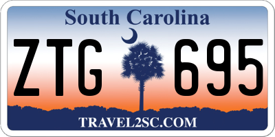 SC license plate ZTG695