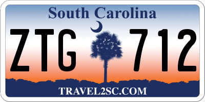SC license plate ZTG712