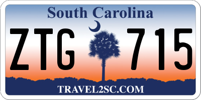 SC license plate ZTG715