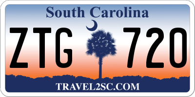 SC license plate ZTG720