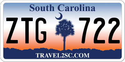 SC license plate ZTG722