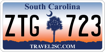 SC license plate ZTG723