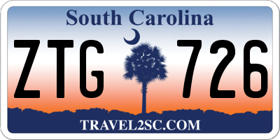 SC license plate ZTG726