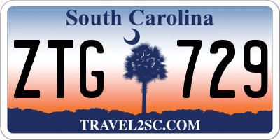 SC license plate ZTG729