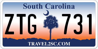 SC license plate ZTG731