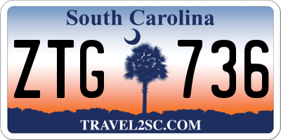 SC license plate ZTG736
