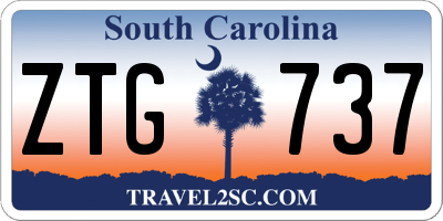 SC license plate ZTG737