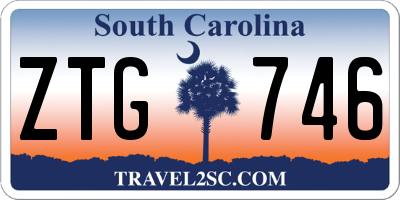 SC license plate ZTG746