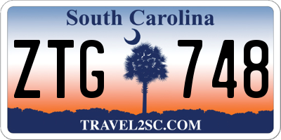 SC license plate ZTG748
