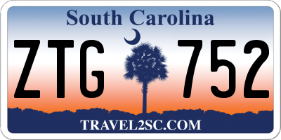 SC license plate ZTG752