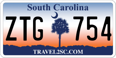 SC license plate ZTG754