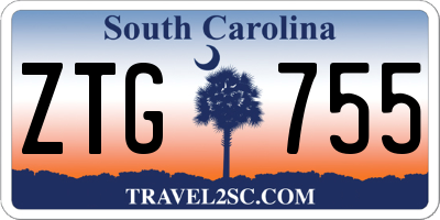 SC license plate ZTG755