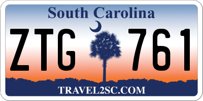 SC license plate ZTG761