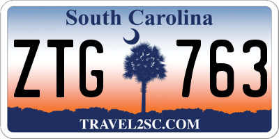 SC license plate ZTG763