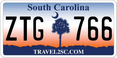 SC license plate ZTG766