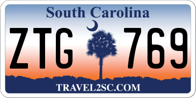 SC license plate ZTG769
