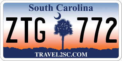 SC license plate ZTG772