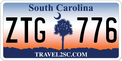 SC license plate ZTG776