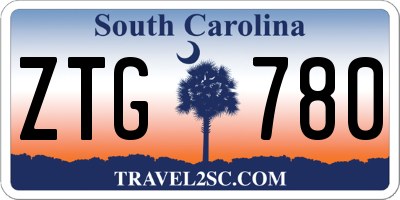 SC license plate ZTG780