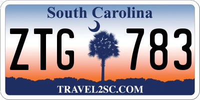 SC license plate ZTG783