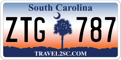 SC license plate ZTG787