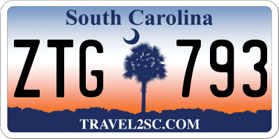 SC license plate ZTG793