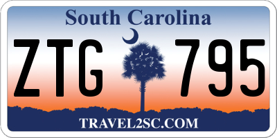 SC license plate ZTG795
