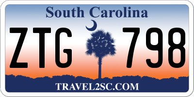 SC license plate ZTG798