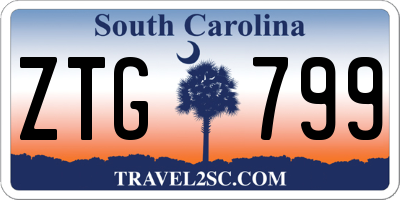 SC license plate ZTG799
