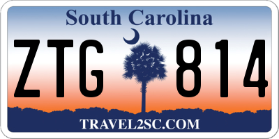 SC license plate ZTG814