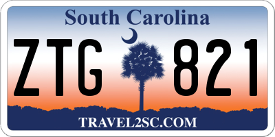 SC license plate ZTG821